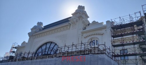 Fațada de Nord a Cazinoului din Constanța finalizată și dezvelită