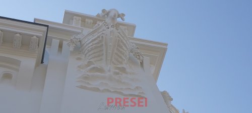 Fațada de Nord a Cazinoului din Constanța finalizată și dezvelită