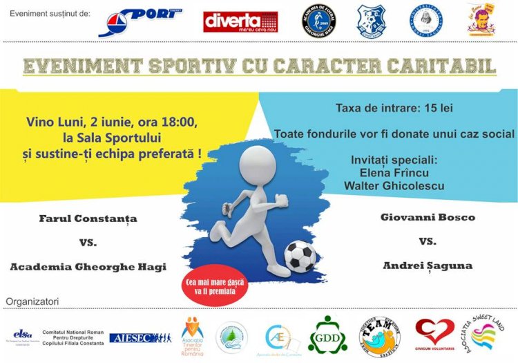 Eveniment caritabil la Sala Sporturilor din Constanța