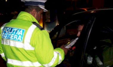 Un șofer beat a fost prins de polițiștii în localitatea Valu lui Traian