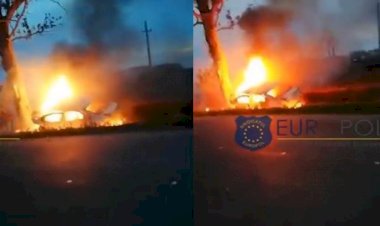 Doi polițiști aflați la datorie au murit arși în mașină, după un cumplit accident în Șuțești