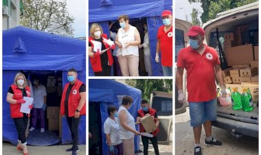 Crucea Roșie Constanța a donat Spitalului Clinic de Boli Infecțioase Constanța, echipamente sanitare și produse de igienă
