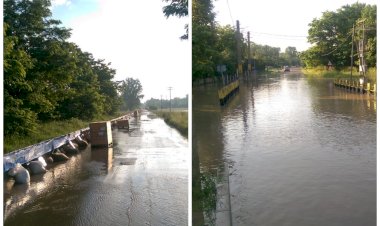 Sectoare ale DN 24C și DN 29A închise circulației rutiere din cauza revărsării apelor râului Prut