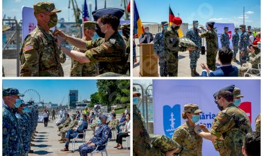 FOTO Soldații români și americani premiați, pe faleza Cazino din Constanța