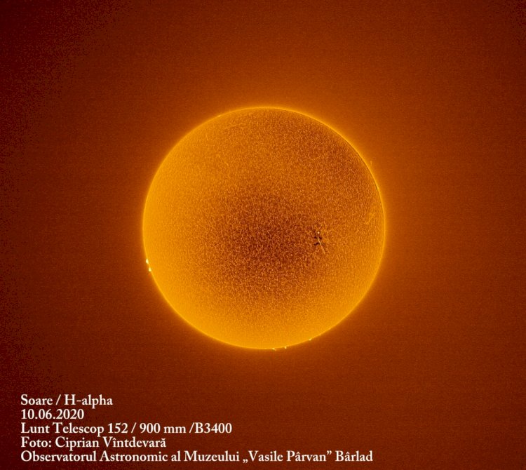 Eclipsa parțială de Soare va putea fi observată prin cel mai mare telescop pentru observații solare din România