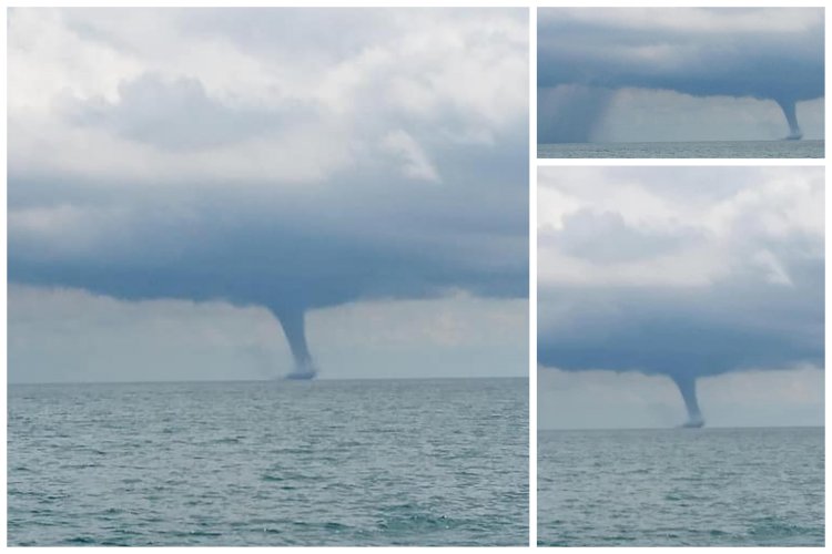 O tornadă a fost fotografiată în Delta Dunării