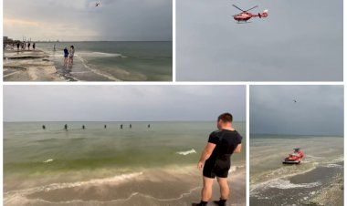 Turist aflat în largul mării, în Mamaia Nord, căutat cu două ambarcaţiuni şi un elicopter