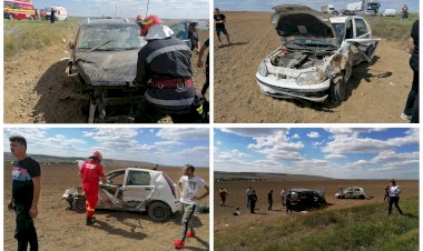 Accident rutier grav în Palazu Mic. Trei adulți și un bebeluș au fost răniți