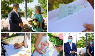 Primarul Decebal Făgădău a înmânat astăzi primele vouchere pentru fertilizarea in vitro