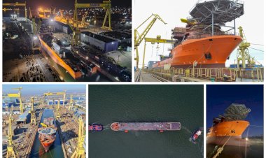 Cinci nave au fost lansate la apă la Șantierul Naval Damen Mangalia