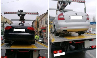 Mașinile parcate neregulamentar, ridicate de polițiștii locali constănțeni