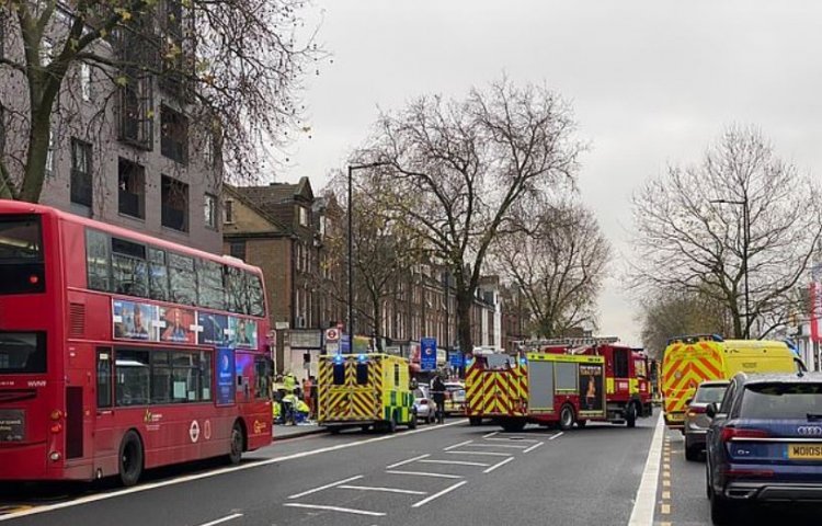 O mașină a intrat pe trotuar în Londra și a lovit mai mulți pietoni