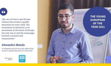 Constănțeanul Constantin-Alexandru Manda, desemnat Tânărul European al Anului 2021