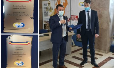 Plachete de merit pentru salvatorii de pe nava GSP Falcon