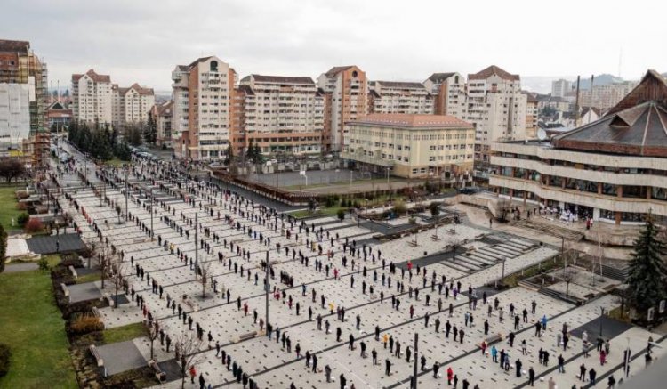 FOTO Ceremonie impresionantă de Paște la Miercurea Ciuc pentru sfințirea bucatelor