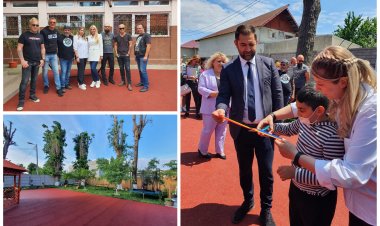 Grădina Senzorială Adi Bărar a CSEI Maria Montessori, a fost inaugurată oficial