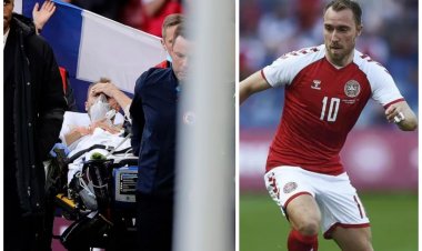 UEFA anunță că fotbalistul Christian Eriksen a fost stabilizat: Jucătorul a fost transportat la spital