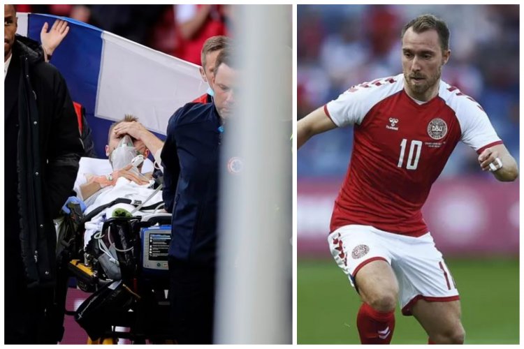 UEFA anunță că fotbalistul Christian Eriksen a fost stabilizat: Jucătorul a fost transportat la spital