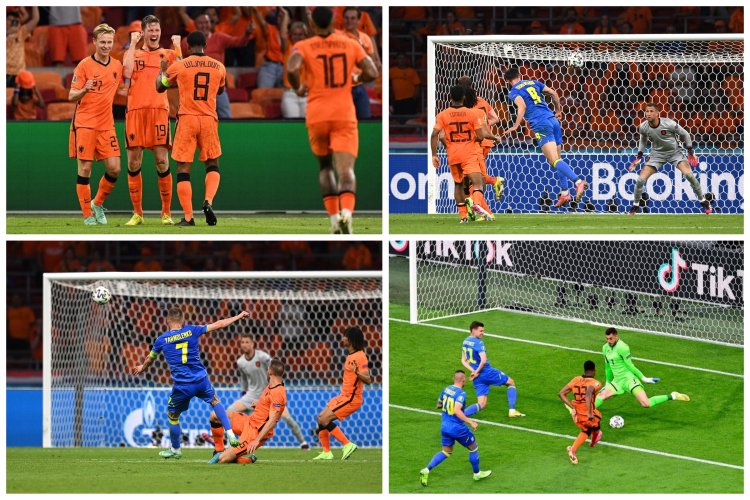 Olanda a învins Ucraina, scor 3-2, în cel mai spectaculos meci de până acum de la Euro 2020