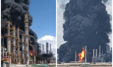 Explozie şi incendiu violent la Rafinăria Petromidia. Trei persoane sunt rănite
