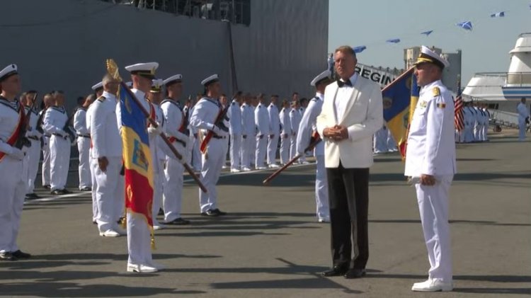 Iohannis, de Ziua Marinei: Recunoștința noastră se indreaptă spre cei care își riscă viață