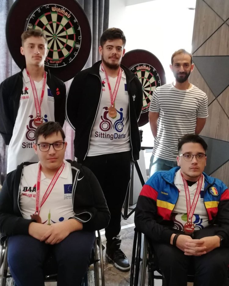 Universitatea Ovidius, medaliată cu bronz la turneul internațional de darts pentru persoane cu nevoi speciale
