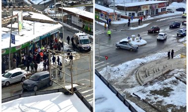 Fetiţă lovită de o maşină pe trotuar; şoferului i s-a făcut rău la volan, ulterior a decedat
