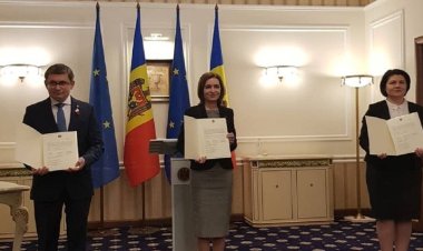 Maia Sandu a semnat cererea de aderare la Uniunea Europeană