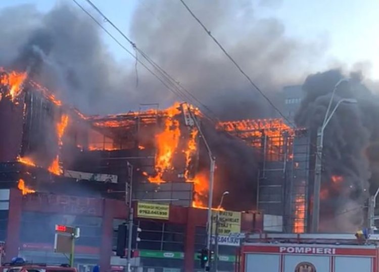 Incendiu puternic la magazinul Prosper din București.  A fost emisă o avertizare RO-ALERT