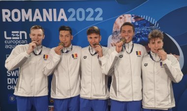 România, aur la ştafetă masculin 4x100 m liber, la CE de Înot Juniori