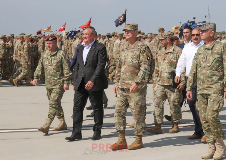 Ciucă: Baza Militară Mihail Kogălniceanu, un punct foarte important de descurajare și apărare a Flancului Estic al NATO