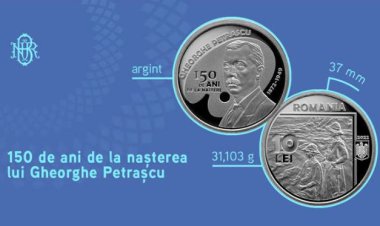 BNR lansează moneda din argint cu tema 150 de ani de la naşterea lui Gheorghe Petraşcu