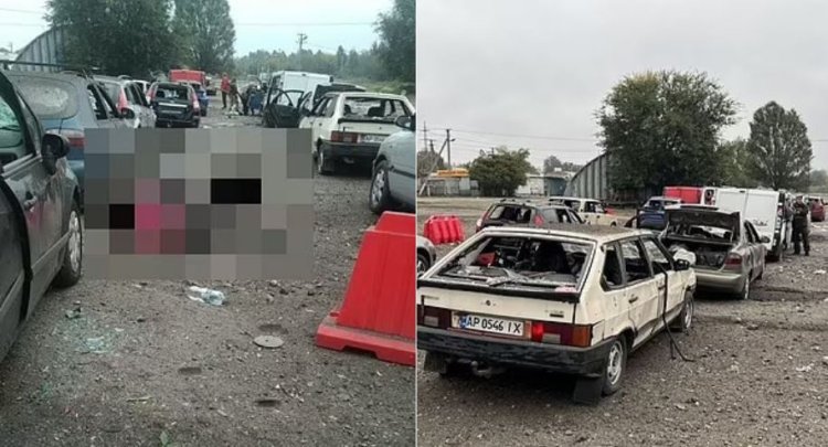 Cel puţin 23 de morţi după ce un convoi de vehicule cu civili ucraineni a fost lovit de o rachetă rusă