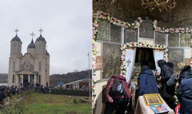 Mii de oameni din toată țara au venit să se roage la Peștera Sfântului Andrei