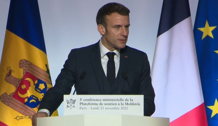 Emmanuel Macron anunţă un pachet de 100 milioane de euro în sprijinul Republicii Moldova