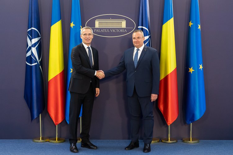 Premierul Ciucă l-a primit, la Palatul Victoria, pe secretarul general al NATO, Jens Stoltenberg