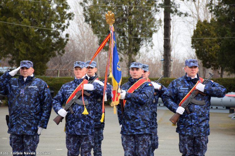 Ceremonie de depunere a Jurământului Militar la Școala de Instruire Interarme a Forțelor Navale