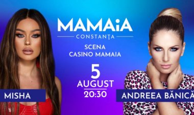 Andreea Bănică și Misha, pe scena din Mamaia în primul concert al lunii august