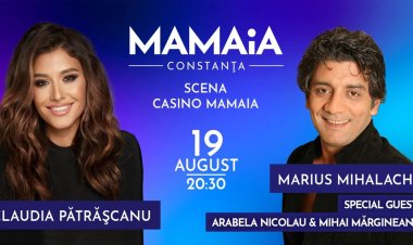 Regal de muzică live cu Claudia Pătrășcanu și Marius Mihalache, pe scena Cazinou din Mamaia