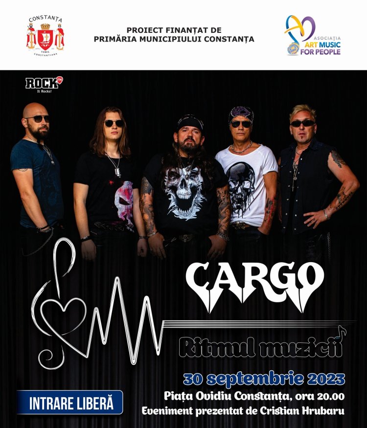 Rock-ul se întoarce la malul marii! Piața Ovidiu va găzdui concertul trupei Cargo! Intrare liberă!