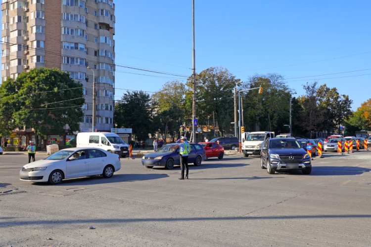 Semaforizarea este întreruptă în intersecția de la I.C.I.L. Constanța pentru lucrări de modernizare