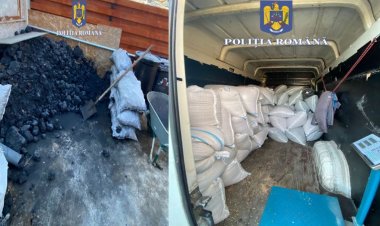 Bărbați reținuți pentru furt de cereale și cărbuni