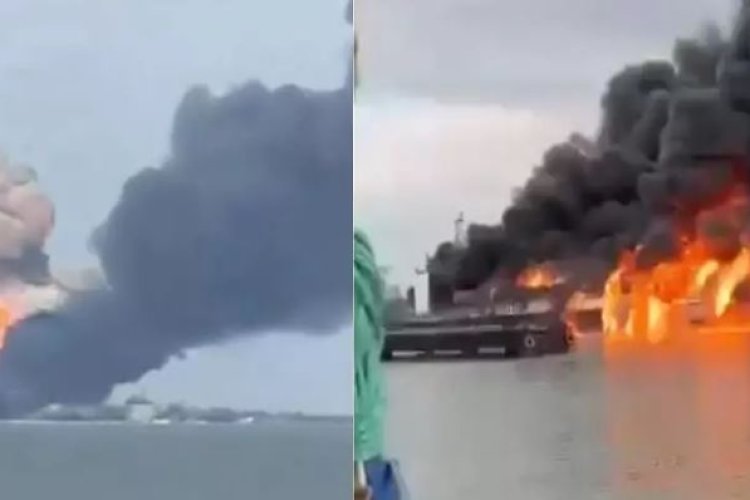 O rachetă ucraineană a scufundat un feribot rusesc plin de combustibil