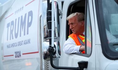 Donald Trump a mers cu o mașină de gunoi la un miting electoral din SUA