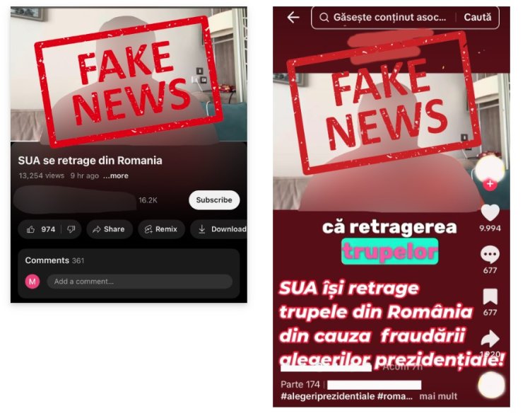 MApN: Două noi încercări de dezinformare, distribuite în mediul online