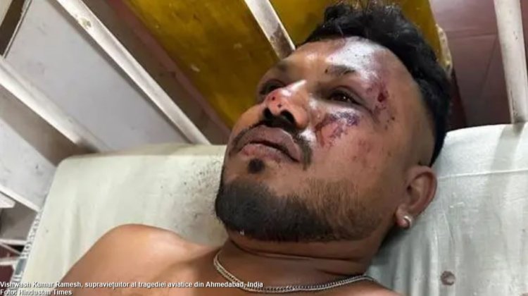 Un pasager a supraviețuit tragediei aviatice din India: S-a auzit un zgomot puternic și apoi avionul s-a prăbușit