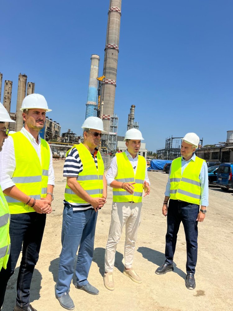 Ministrul Energiei, Bogdan Ivan, a verificat stadiul lucrărilor la noul CET Constanţa
