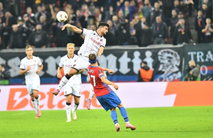 FCSB a fost învinsă de echipa italiană Bologna cu scorul de 2-1