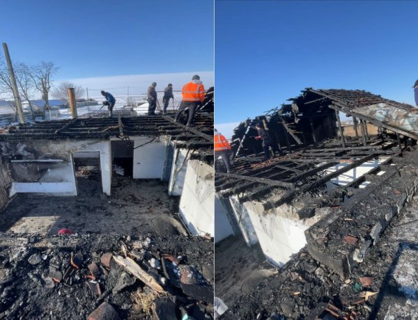 O familie cu doi copii, din Cobadin, își strigă disperarea după ce focul i-a lăsat fără casă: Să venim în sprijinul lui Laurențiu