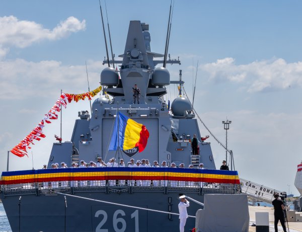 FOTO România a primit prima corvetă modernă de luptă după 35 de ani.